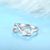 STARCHENIE Infinity Promise Ring 925 Sterling Silver Angel Wings Heart