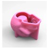 Molde De Resina Para Maceta Calavera Con Flor En Silicona