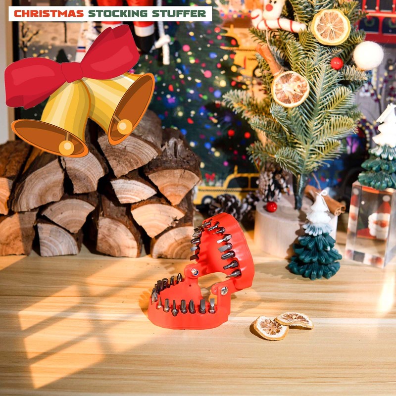 NICENICY denture drill bit holder (Red)