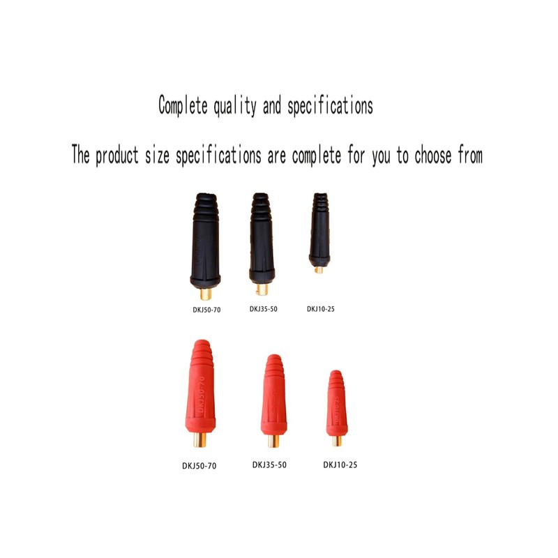 DKJ35-50 & DKJ50-70 TIG Welding Connector Plug & Socket Set