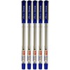 ELKOS BLUE Ballpoint Pens, 0.7mm Fine Point, Pack of 5,