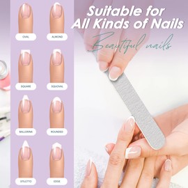 Professional Disposable Zebra Nail Files 100/180 Grit 5" Double Sided Emery Board Manicure Pedicure Tools 50Pcs