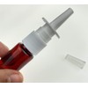 2PCS 20ML / 0.68 Oz Empty Glass Spray Nasal Bottle