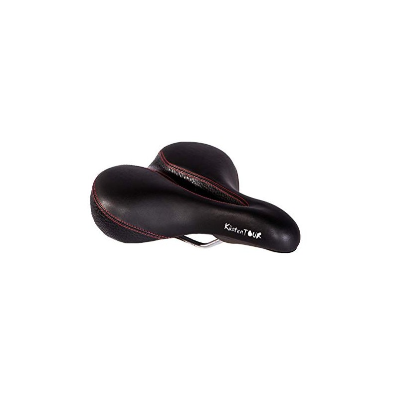 P&P pro cycling Coastal Tour Berquem Saddle, Black/Red, Standard
