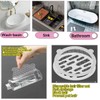 50 Pack Disposable Shower Drain Cover, Drain Hair Catcher Mesh