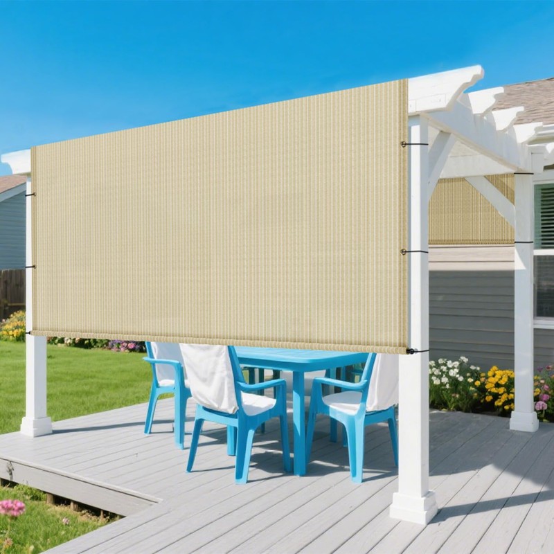 FLORALEAF 8'×12' Pergola Shade Cover Universal Replacement Canopy for Outdoor
