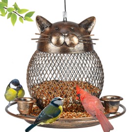 Bird Feeders for Outdoors, Heavy Duty Metal Wild Bird Feeder, Finch Bird Feeder Sparrow Birdfeeder for Garden Yard Hanging Decor