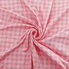 Pink Gingham Plaid DBP Fabric - Double Brushed Polyester 4