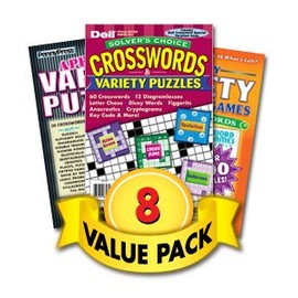 Solver's Choice Crosswords & Variety Puzzles for All Ages – 8 Pack [Paperback] Penny Press/Dell Magazines