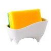 Maxramic Ceramic Sponge Holder for Kitchen Sink Compact Sink Caddy