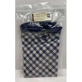 LONGABERGER Blue Ribbon Crafting Basket Liner - Blue Ribbon Plaid--NEW