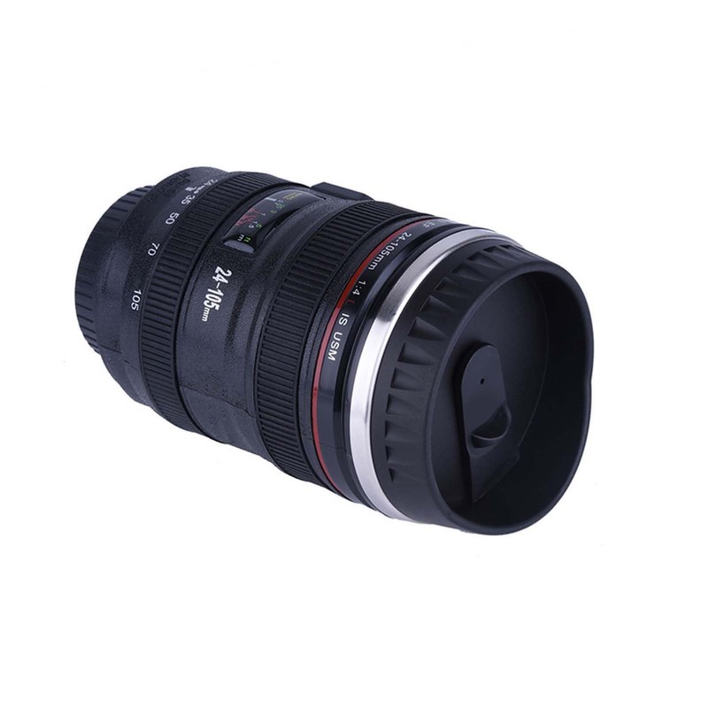 Camera Lens Shaped Insulated Cup Stainless Steel Creative Camera Lens