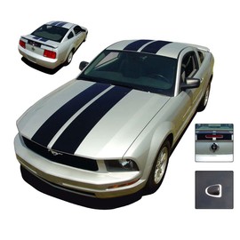 Original WILDSTANG : Compatible with 2005-2009 Racing Stripes Lemans Vinyl Graphic Decals Kit (Fits Model as Shown) (13WP Hot Rod Red – Dry Install)