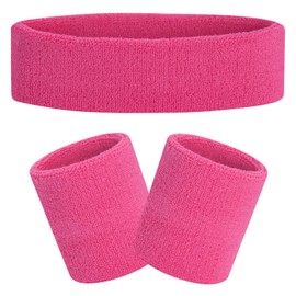 FACATH - Diademas para Mujeres, Hombres y niñas, para Gimnasio, Entrenamiento y Yoga, Bandas Deportivas súper cómodas para fútbol, béisbol, Baloncesto, fútbol, Boxeo y Tenis (Rosa)