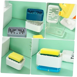 FELTECHELECTR Countertop Press-Type Soap Dispenser Compact Kitchen Accessory for Effortless Dish Washing Design for Easy Monitoring Home Soap Holder
