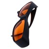 Safety Goggles 190 to 490nm Black Frame Orange Lens OD5
