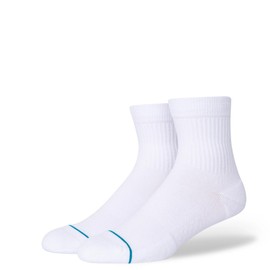 Stance Socks Icon Quarter 3 Pack Men's White (01001) L