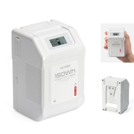 VILTROX BP-V150 V Mount Battery 10050mAh 150Wh 14.8V Portable V Lock Battery with 65W PD Type C/D Tap/BP/USB A/OLED Display for Video Camera Camcorder Mobile Phone, Laptop, Photography Lights