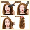 28" Mannequin Head with 80% Human Hair - Cosmetology Manikin