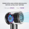 ZYELBF Professional Ionic Hair Dryer, 150000 RPM High-Speed Brushless Motor,