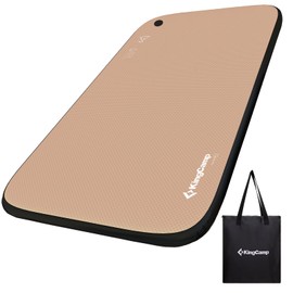 KingCamp Backpacking Sleeping Pad, Extra Wide Ultralight Inflatable Sleeping Mat for Camping Portable Noise-Free Air Mattress for Hiking, Tent, Cot & Car Travel