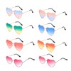 8 Stück Herz Sonnenbrille Sonnenbrillen Set Paarungs Design Retro Süße