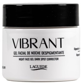 Gel Facial de Noche Despigmentante para Manchas, Regula Melanina | Con Ácido Hialurónico y Oligopéptido 34, Para Todo Tipo de Piel, 50 g, Vibrant by L