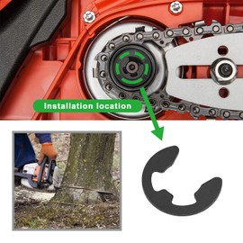 ECSiNG 20Pcs Clutch Drum E-Clip Replacement Compatible with Stihl MS017 MS018 MS170 MS180 MS250 MS260 230 021 026 Circlip E Retaining Ring Metal