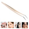 SAFIGLE Eyelash Extension Tweezers Straight Curved Lash Applicators for Professional