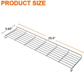 DELSbbq Warming Rack for Weber Genesis II 300 Gas Grills Genesis II E-310/315/330/335, Genesis II S-310/335, Replacement for Weber 66044 Grill Warming Rack, Stainless Steel