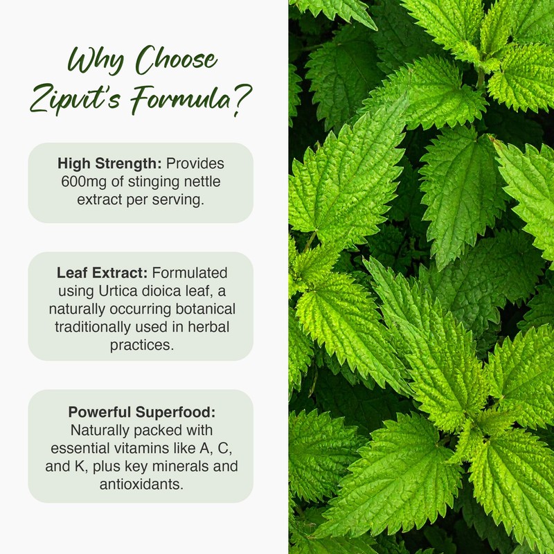 Zipvit Stinging Nettle 600mg, 200mg Per Tablet, 90 High Strength