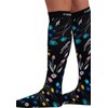 Cherokee Printsupport Women's 8-12mmHg Regular Airy Buds Support Socks