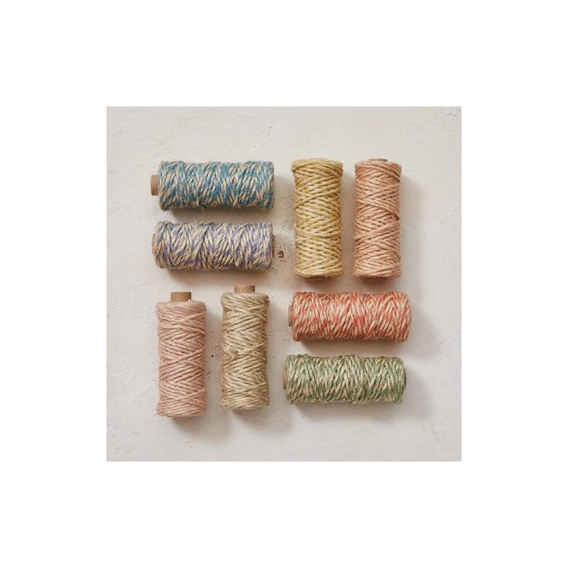 Creative Co-Op 32 Yard Jute Cord on Spool, 8 Colors,