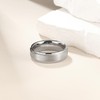 King Will BASIC 6mm Tungsten Carbide Wedding Ring Brushed Center