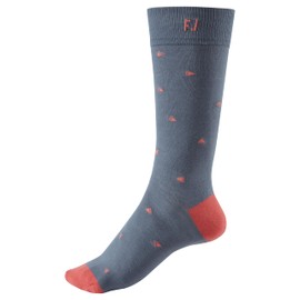 FootJoy Men's ProDry Crew Graphite/Coral Fashion Socks