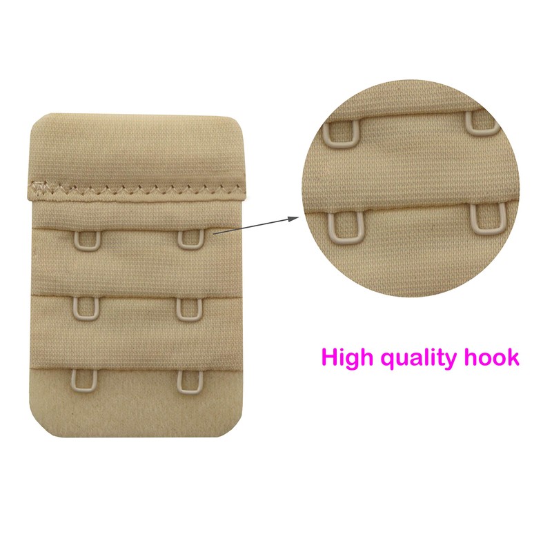 Tamlien Bra Extender 2 Hooks,Soft and Comfortable Bra Strap Extender