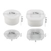 2 Sizes Candle Jar Molds, Silicone Concrete Molds for Candle