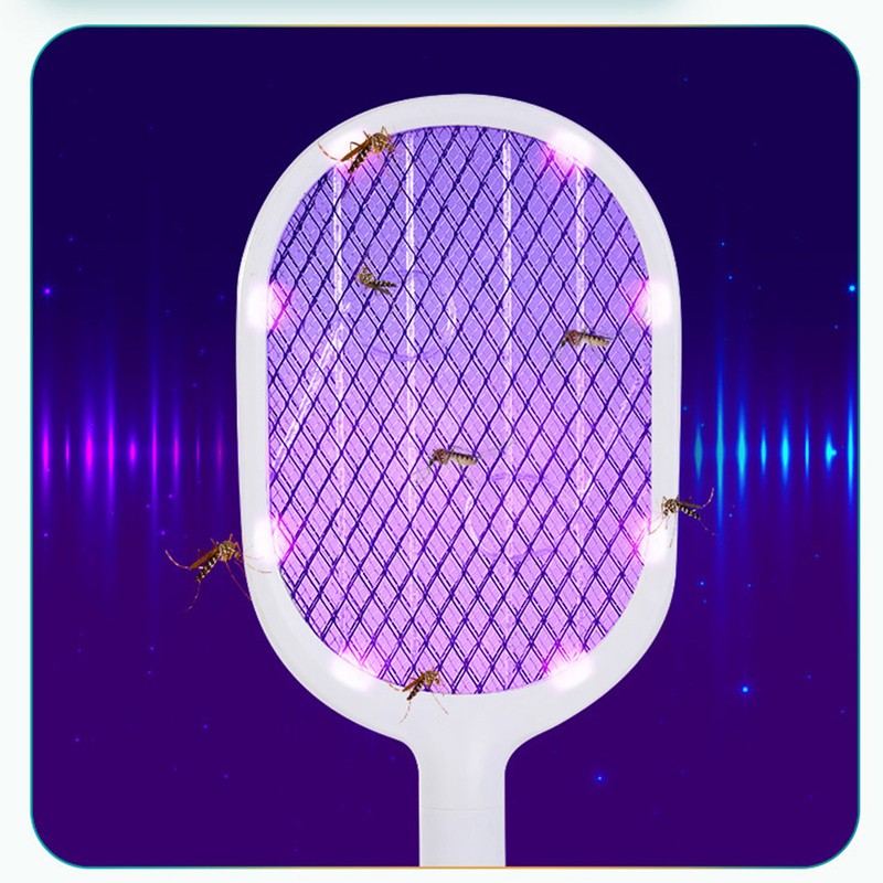 Electric Mosquito Racket Multi Function 2 in 1 USB Charging