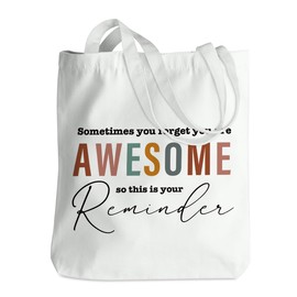 Inspirational Employee Appreciation Gifts Tote Bag for Women Coworker Positive Affirmations Self Love Beach Bag Encouragement Gifts for Women Reusable Grocery Bags for Christmas Retirement Birthday