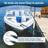 4FT Bungee Dock Line with Double Hooks,Premium Boat Accessories,Dock Lines
