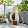 120x180cm Plant Frost Protection Cover – Non-Woven Drawstring Winter Cover