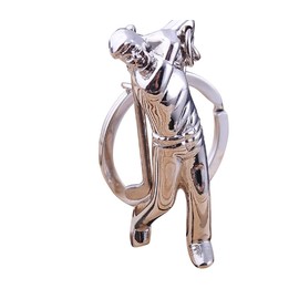 LL-Golf ® Golf Keyring Player with Golf Clubs / Gift Idea / Golf Gift / Golfer Golf Player Key Pendant, silver