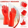 Discoball 6 Pack (3Pairs) Thicken Rubber Gloves, Non-slip, Bouncy, Reusable