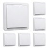 GOIYZTTR Flush-Mounted On/Off Switch Toggle Switch Light Switch All-in-One White