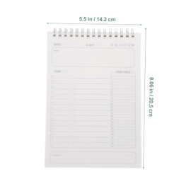 Operitacx Undated Daily Planner Notepad for Tear-Off Portable Planning Notebook for Daily Tasks to Do Lists and Time Management Ideal for School and Office