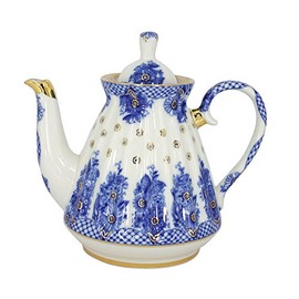 Lomonosov Porcelain Teapot Radiant Basket 5 Cup 25 ounces 750 milliliters