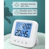 Digital Hygrometer Indoor Thermometer,Accurate Measurement Room Thermometer,Backlight Alarm Function Indoor