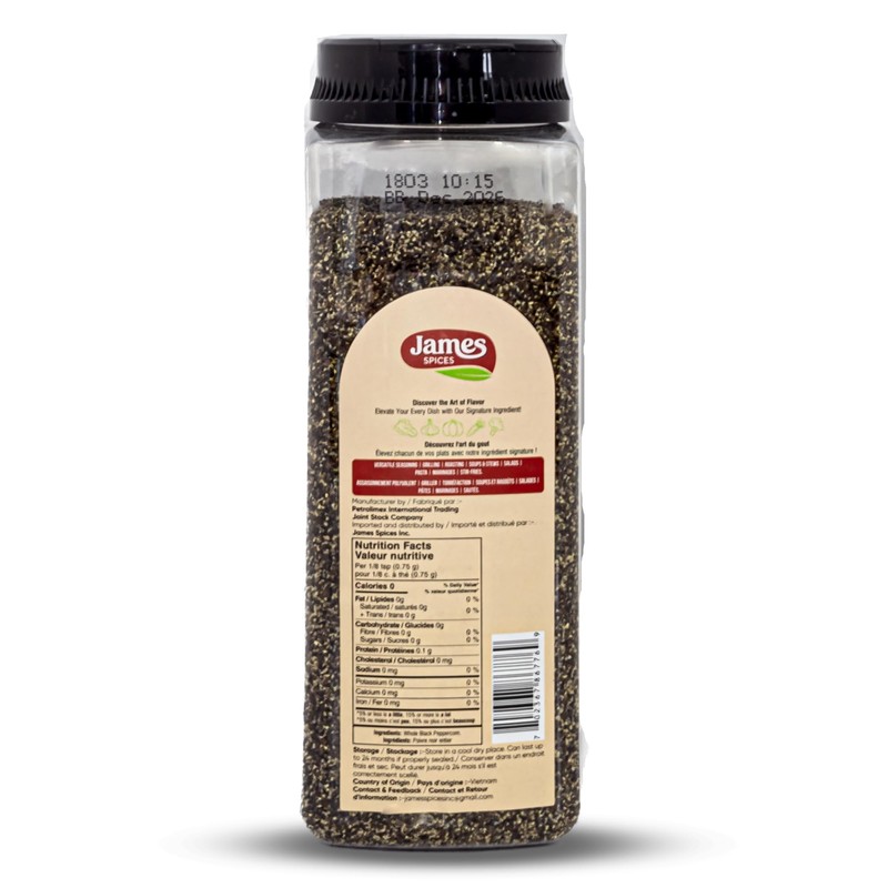 James Spices Inc. Black Pepper