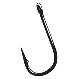 Gamakatsu 25 Pack Open Eye Siwash Hook (Nickel, 5/0)