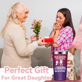 SpenMeta Mothers Day Gifts for Daughter - Daughter Gifts from Mom Dad - Funny Birthday Valentines Christmas Gift for Daughters - 20oz Vacuum Insulation Tumbler